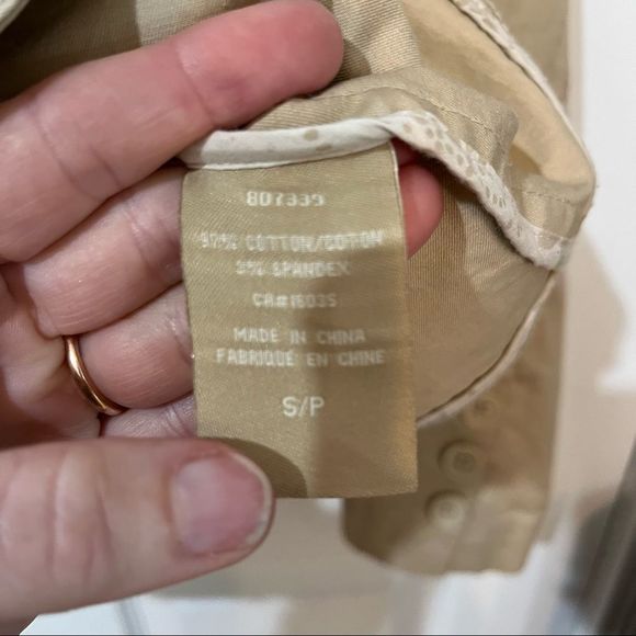 Lady Hathaway cream color long sleeve button up blazer jacket size small - Picture 8 of 11